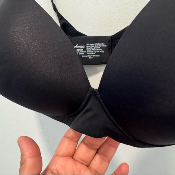 SOMA Memorable Full Coverage Bra Black Size 36DD - Picture 3 of 6